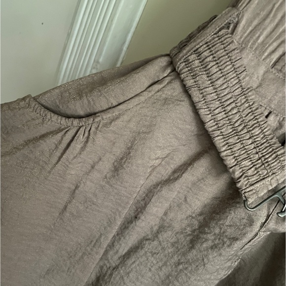 Belted shirt dress lined with pockets size S khaki green - Picture 4 of 5